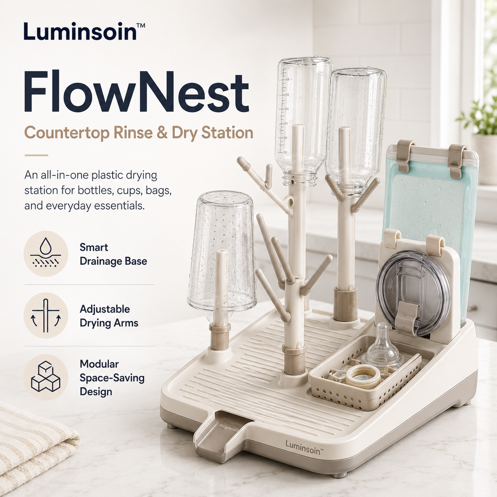 Luminsoin™ FlowNest Countertop Rinse & Dry Station