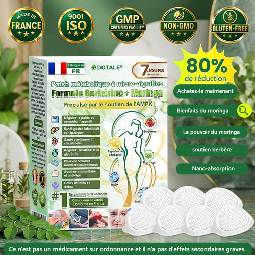 𝑫𝑶𝑻𝑨𝑳𝑬® 𝑷𝒂𝒕𝒄𝒉 𝑵𝒂𝒏𝒐 𝑴𝒊𝒄𝒓𝒐-𝒂𝒊𝒈𝒖𝒊𝒍𝒍𝒆𝒔 𝑴é𝒕𝒂𝒃𝒐𝒍𝒊𝒒𝒖𝒆 🇫🇷(𝐔𝐧𝐞 𝐬𝐞𝐮𝐥𝐞 𝐟𝐨𝐢𝐬 𝐩𝐚𝐫 𝐣𝐨𝐮𝐫, 𝐝𝐞𝐬 𝐜𝐡𝐚𝐧𝐠𝐞𝐦𝐞𝐧𝐭𝐬 𝐯𝐢𝐬𝐢𝐛𝐥𝐞𝐬 𝐞𝐧 7 𝐣𝐨𝐮𝐫𝐬)  𝘽𝙚𝙧𝙗é𝙧𝙞𝙣𝙚 + 𝙈𝙤𝙧𝙞𝙣𝙜𝙖 𝙁𝙤𝙧𝙢𝙪𝙡𝙖  ✅ Pour l’obésité, la peau relâchée, le diabète, l’apnée du sommeil, les problèmes articulaires, et plus encore💥💥