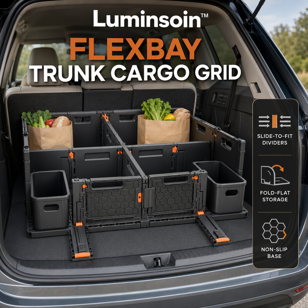Luminsoin™ FlexBay Reconfigurable Trunk Cargo Grid