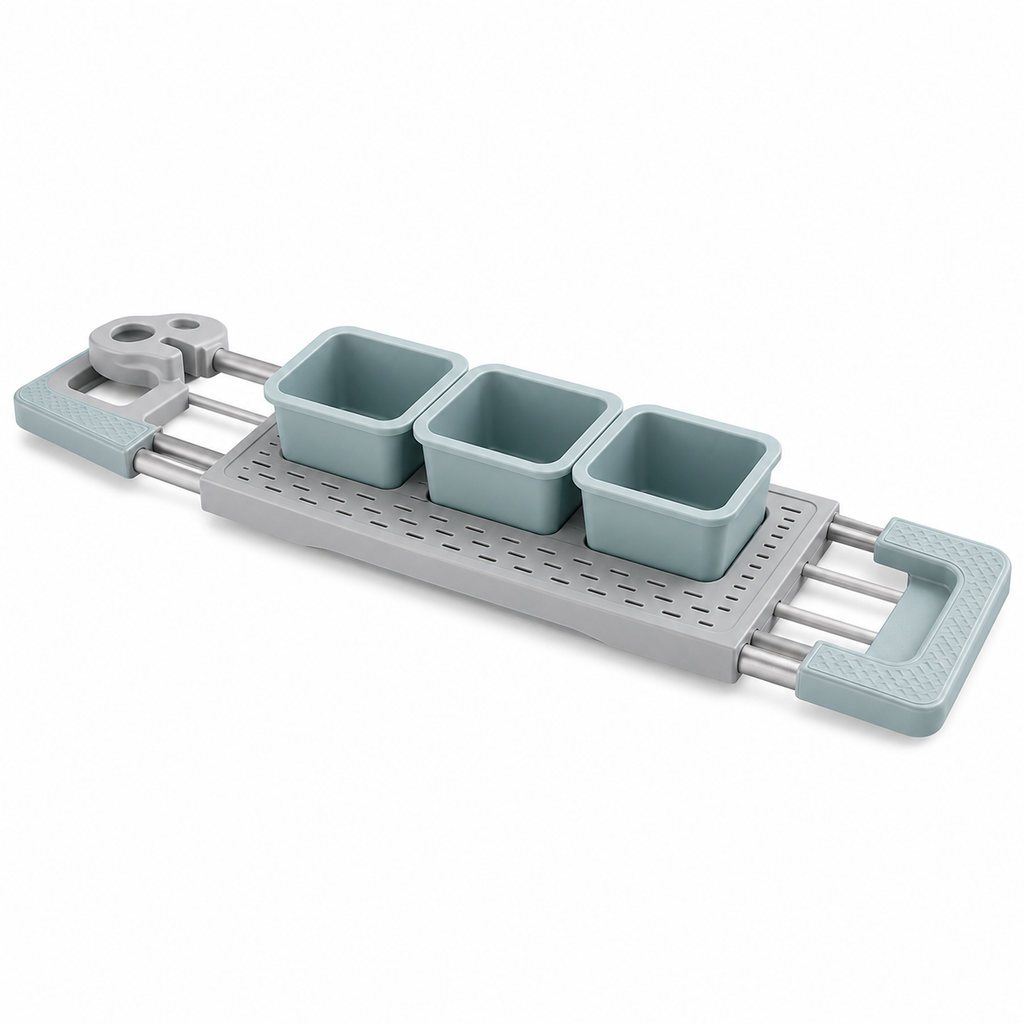 Luminsoin™ BathBridge Expandable Tub-Side Grooming Caddy